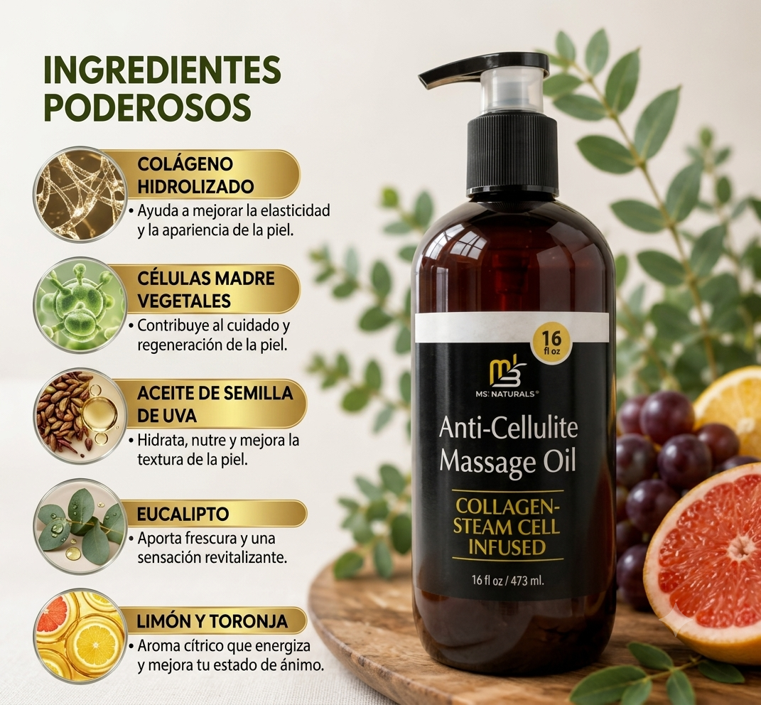 ✨ ACEITE ANTICELULITIS | Piel Más Firme y Suave 💚