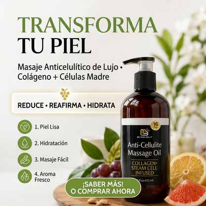 ✨ ACEITE ANTICELULITIS | Piel Más Firme y Suave 💚