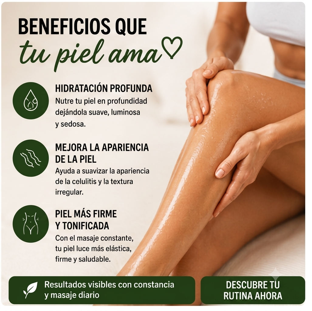 ✨ ACEITE ANTICELULITIS | Piel Más Firme y Suave 💚