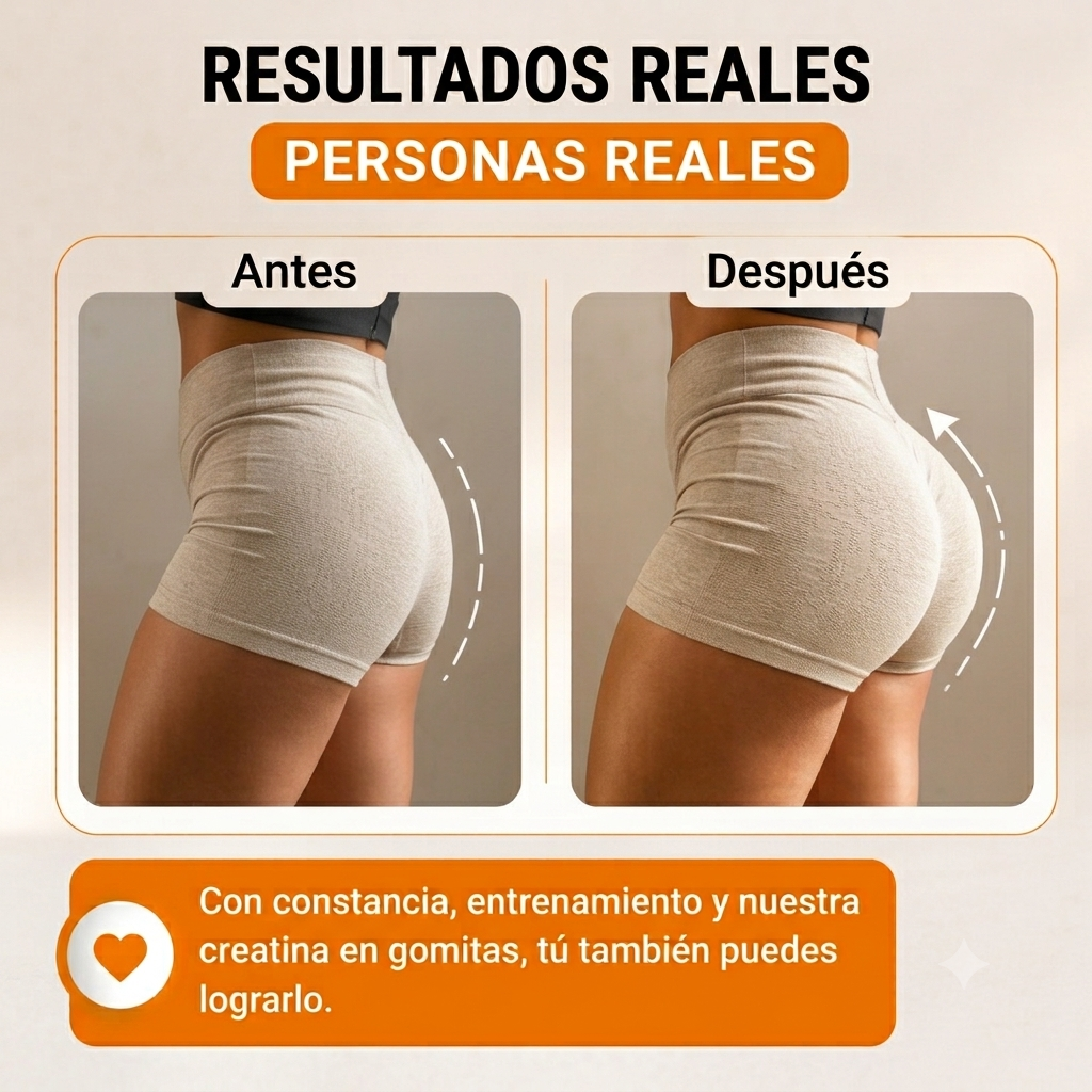 CREATINA EN GOMITAS –  TRASERO  MÁS GRANDE
