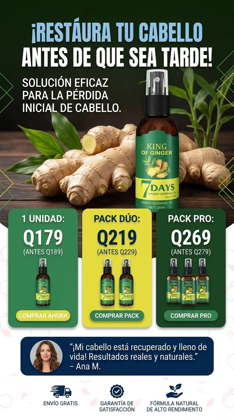 King Of Ginder Spray Para Cabello