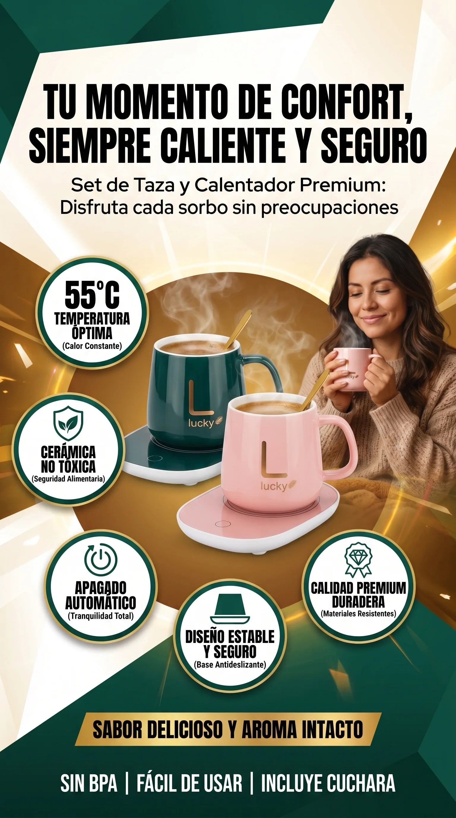TAZA CALENTADORA